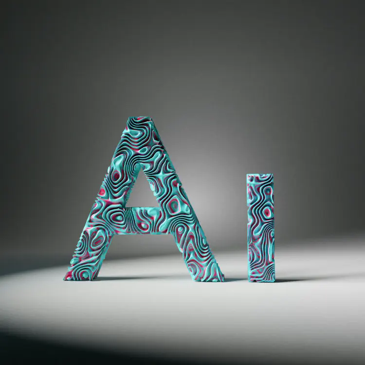 A photo of the letters AI for artificial intelligence. Photo by Neeqolah Creative Works on Unsplash